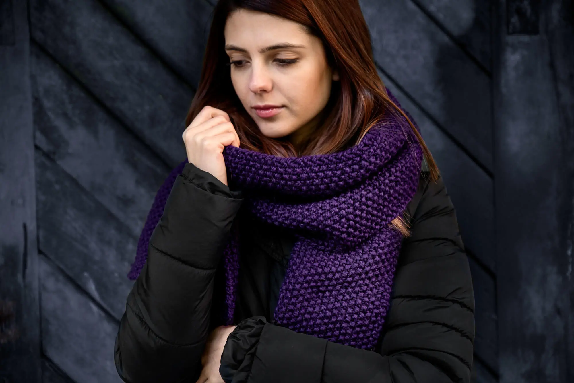 Вълнени ръчно плетени шалове - колекция Плет