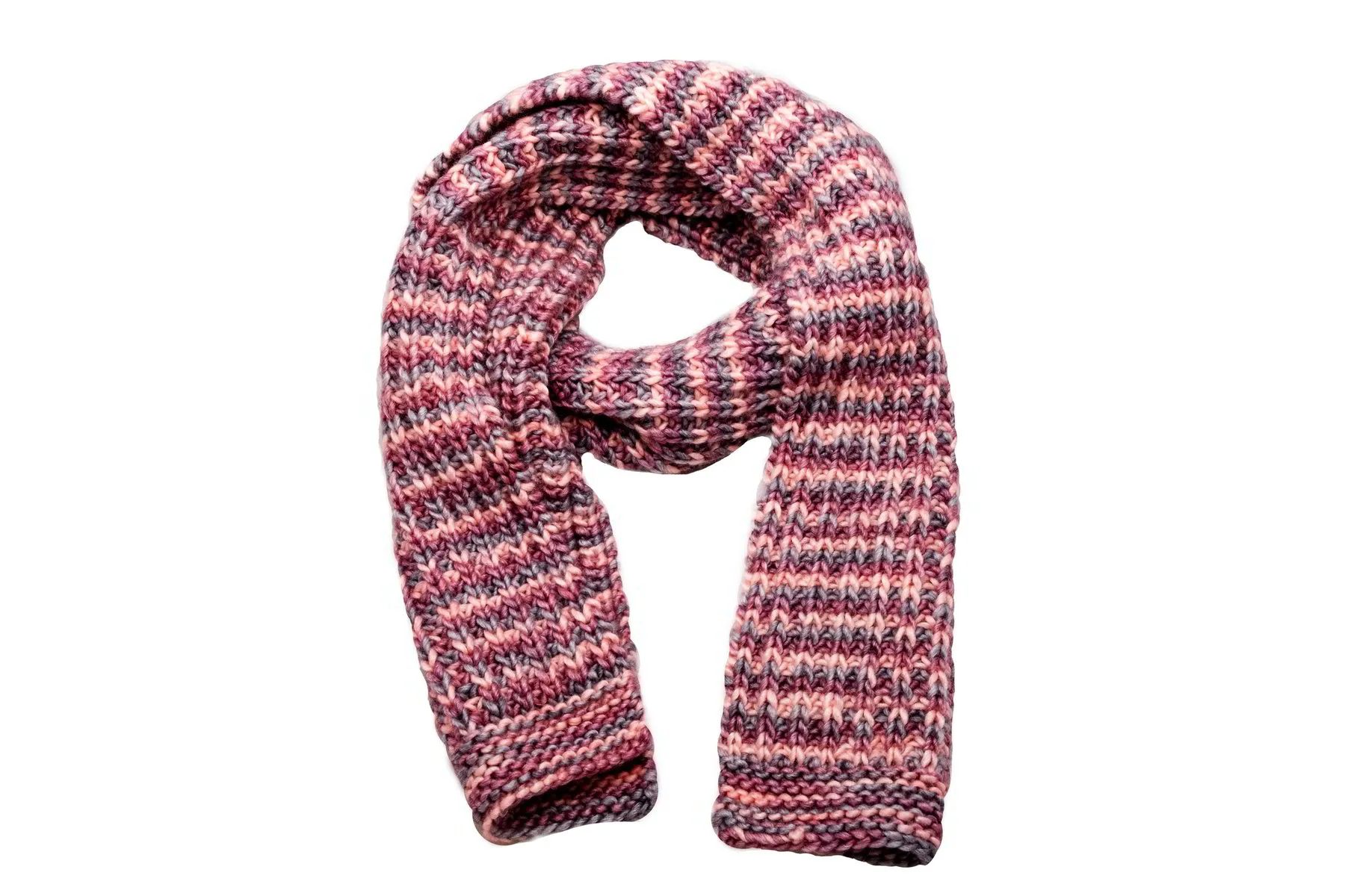 Прав шал - класически ръчно изплетен шал