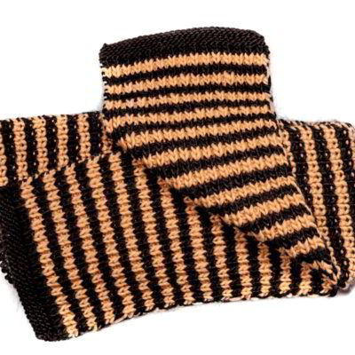 plet-products-shal-vylnen-merino-klasiceski-shal-v-oranzhevo-i-cherno